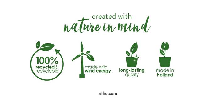 green basics growpot 15cm stone green